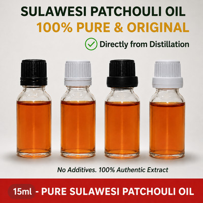 Premium Indonesian Patchouli Oil 15ml   Pure Sulawesi Essential Oil