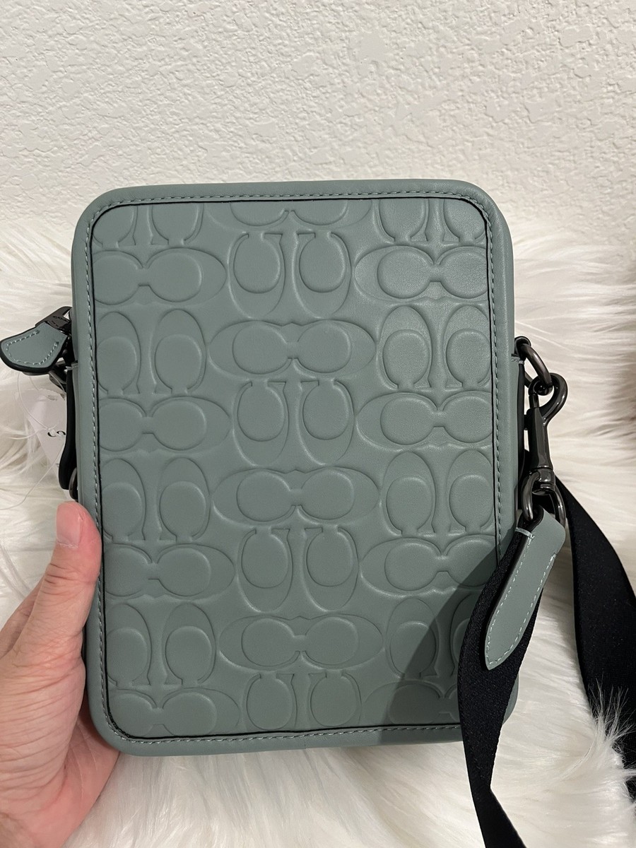 New Coach Signature Sullivan Crossbody Bag Men CH060, in sage | eBay