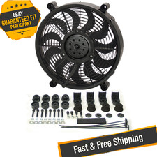 Derale 16214 14 H.o. Single Rad Pusherpuller Fan With Premium Mount Kit