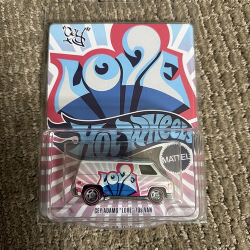 Hot Wheels RLC 70s Van "Love Van" Cey Adams - Édition Limitée 1/64, Multicolore - Neuf, Collector Mattel