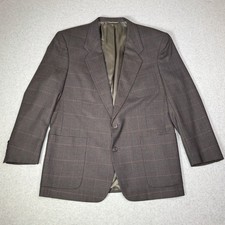 Christian Dior Monsieur Blazer Sport Coat Men s 46R Houndstooth Windowpane Wool