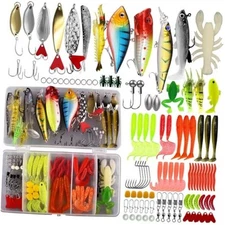 Fishing Lures Tackle Bait Kit Set - Comprehensive Fishing Lures Kit for 99