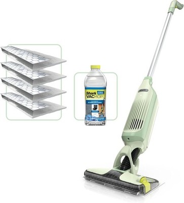 Shark VacMop Akku-Staubsauger und Wischer mit Sprühfunktion 4 Pads