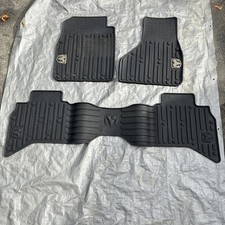 2010-2018 Ram Trucks Full Set Of Oem Black Rubber Floor Mats Crew Cab 2010-2018 Ram Trucks Full Set Of Oem Black Rubber Floor Mats Crew Cab
