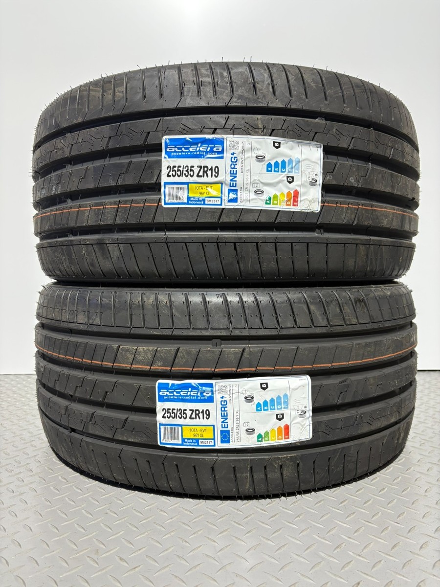 2 X 255/35ZR19 96Y XL ACCELERA TYRES 255 35 19 EXTRA LOAD B WET
