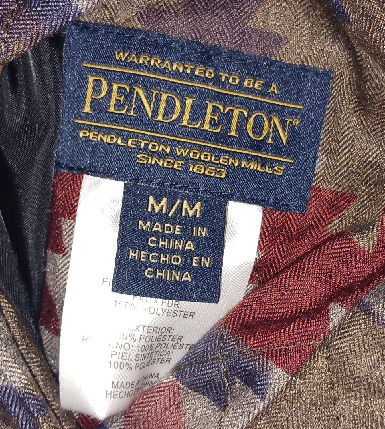 Pendleton Women's Reversible Coat M Button Down T… - image 8