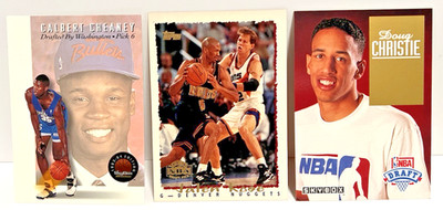 Skybox Calbert Cheaney Doug Christie Topps Jalen Rose Lot of 3 Rookie Cards