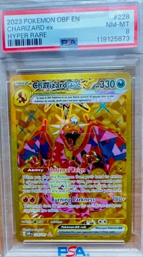 Pokémon OBF EN - Charizard ex 228/197 Hyper Rare Holo PSA 8 #119125873