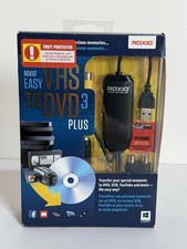 Roxio Easy VHS To DVD 3 Plus Convertor VHS Video Hi8 Video8 Movies To DVD