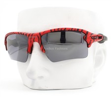 Oakley Flak 2.0 XL Sunglasses Matte Red Tiger Prizm Black OO9188-H259 with Case