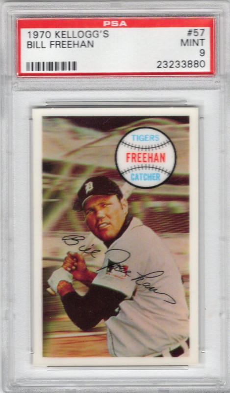 1970 Kellogg's Set Break 3-D Super Stars #57 Bill Freehan PSA 9 MINT
