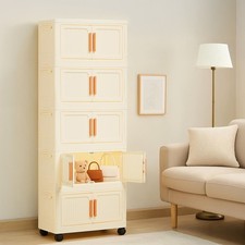 3/4/5 layers Multi-specification reinforced foldable storage boxes with wheels