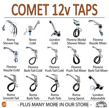 Comet Florenz Roma London Tap Taps fits Motorhome Campervan Caravan SMEV 12v DC