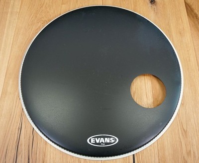 24'' Evans Onyx Bass Drum Resonanz Fell NEU! + Gratis 24'' Remo Emperor Schlagfell