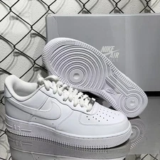 Nike Air Force 1'07 Men's "White" Leather Low-top Sneakers
