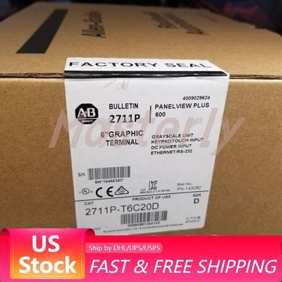 Allen-Bradley 2711P-T6C20D PanelView Plus 600  2711P-T6C20D  Sealed US Free Tax