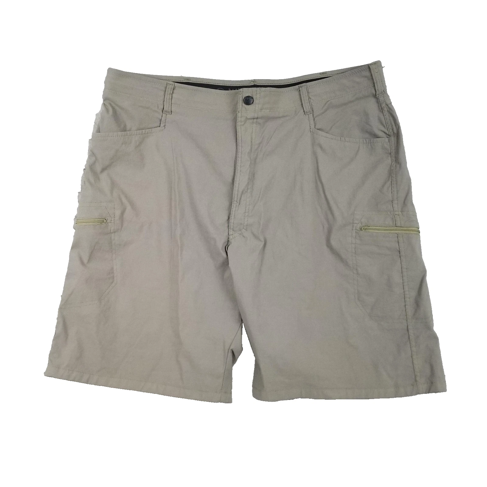 Wrangler Outdoor Shorts Mens 42 Khaki Cargo Lightweight Stretch Hiking Nylon