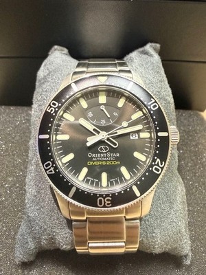 Orient Star Automatic Diver 200m Watch Stainless Steel Case Black Dial