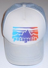 Patagonia Mountain Logo Foam Mesh Snapback Trucker Hat Hiking Outdoor B109