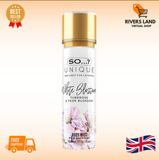 So…? Unique Womens White Blossom Body Mist Fragrance Spray 150Ml