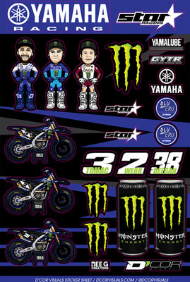 D'COR VISUALS Decal Sheet BEEG MEK 40-50-118 Durable UV Coating