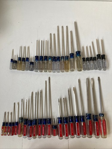 Craftsman USA Screw Driver lot of 46 Tools Flat/Phillips/Torx Pre-Owned