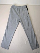 U.S. Polo Assn Joggers Mens Size Large Gray With Black Stripe Pony Logo Athletic