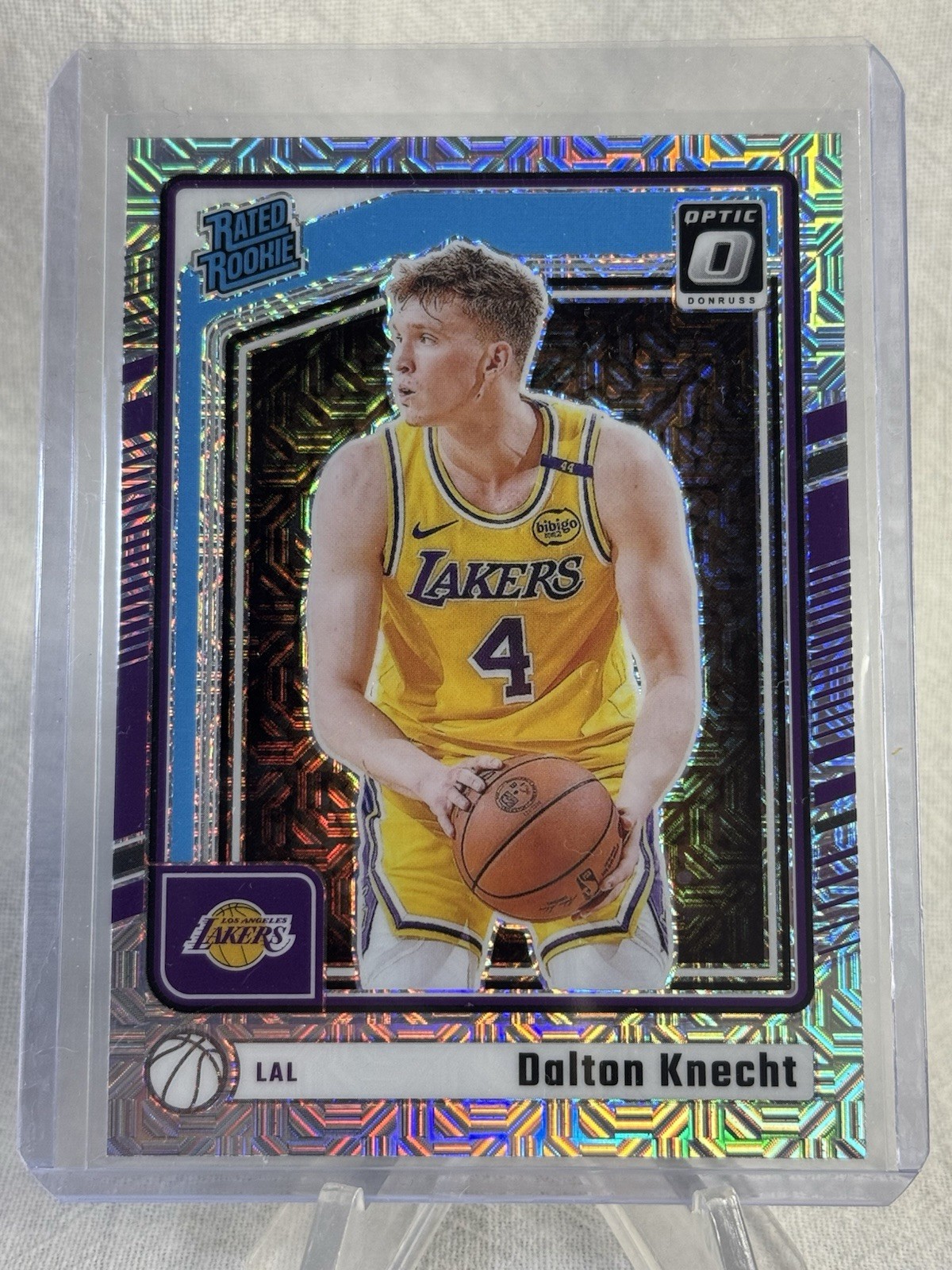 2024 Panini Optic Choice Silver Holo #256 Dalton Knecht + Bronny James