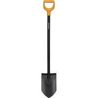 Fiskars Spaten Spitz FüR Grabarbeiten Mit TrittfläChe Schwarz-Orange 116 Cm