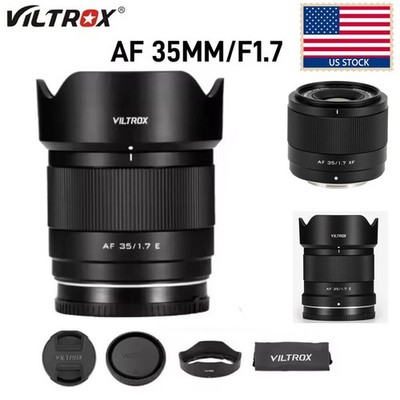 US Viltrox Auto Focus 35mm F1.7 Portrait Lens Fr Fujifilm X Sony E Nikon Z Mount