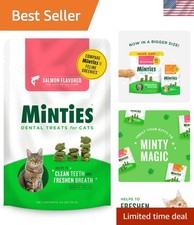 Mantis Salmon Dental Treats for Cats - Freshens Breath & Controls Tartar 2.5oz