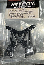 INTEGY C29613black Billet Machined Alloy Front Shock Tower for Associated DR10