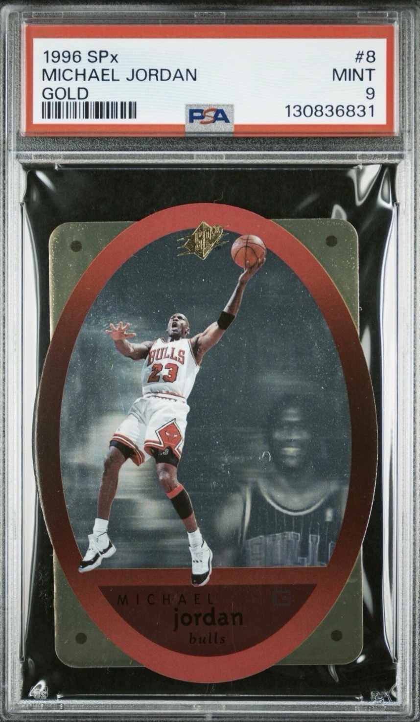 1996 SPx Michael Jordan Gold #8 PSA 9 Mint Bulls HOF SSP