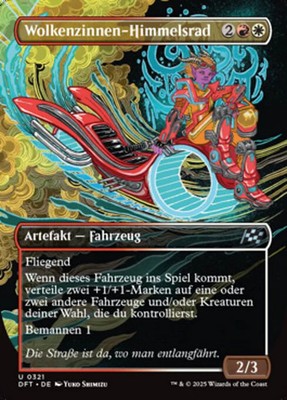 Magic/MTG Cloudspire Skycycle DFTX-321 Uncommon Deutsch Neu Foil
