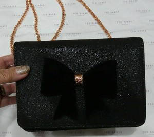 ted baker black and rose gold bag
