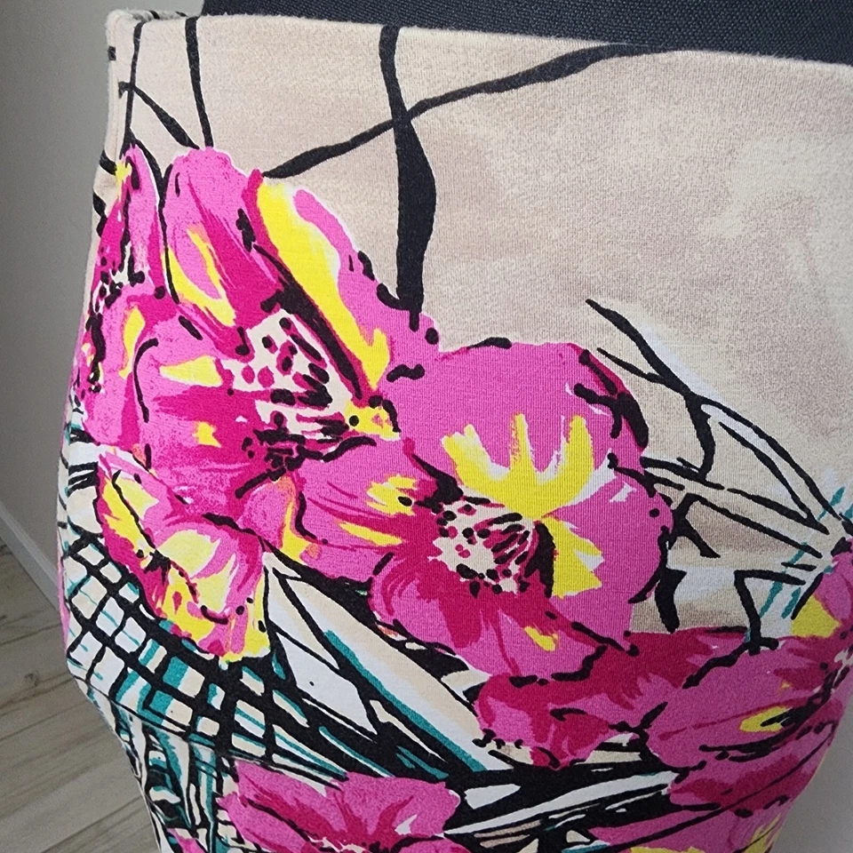 Falda Karen Kane Midi Mujer Pequeña Floral Negocios Informal Recta EE. UU. Colorida Foto 4 de 4