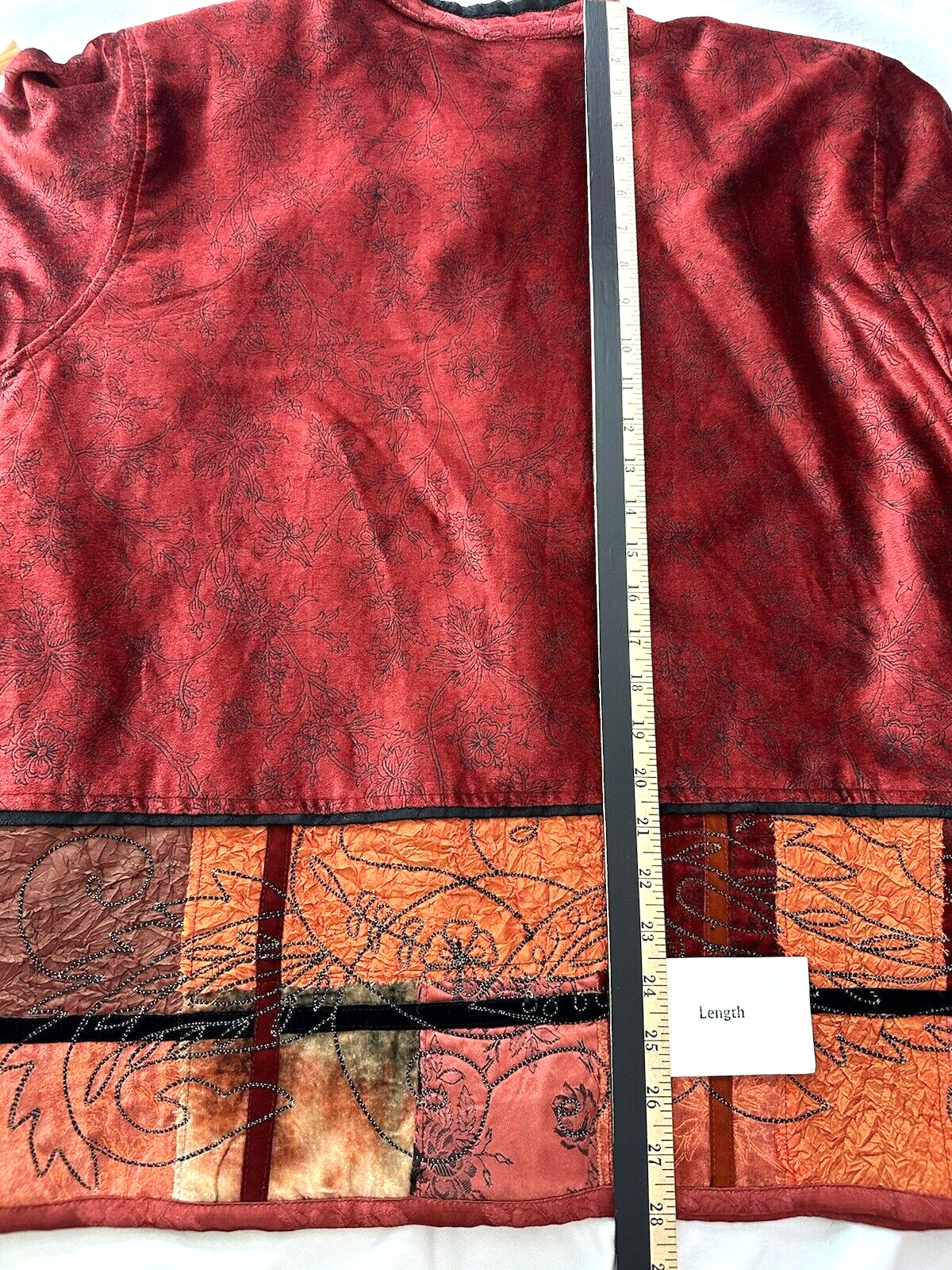 Flashback Jacket Womens XL Patchwork Embroidered … - image 6