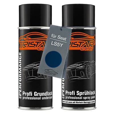 Autolack Spraydosen Set für Seat LS5Y Azul Mar Metallic Grundlack Basislack