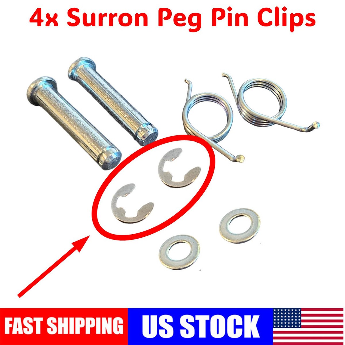 Clips for Surron Peg Pin Mount - Pack of 4 Clips for Sur-Ron Peg Clips for Surron Peg Pin Mount - Pack of 4 Clips for Sur-Ron Peg