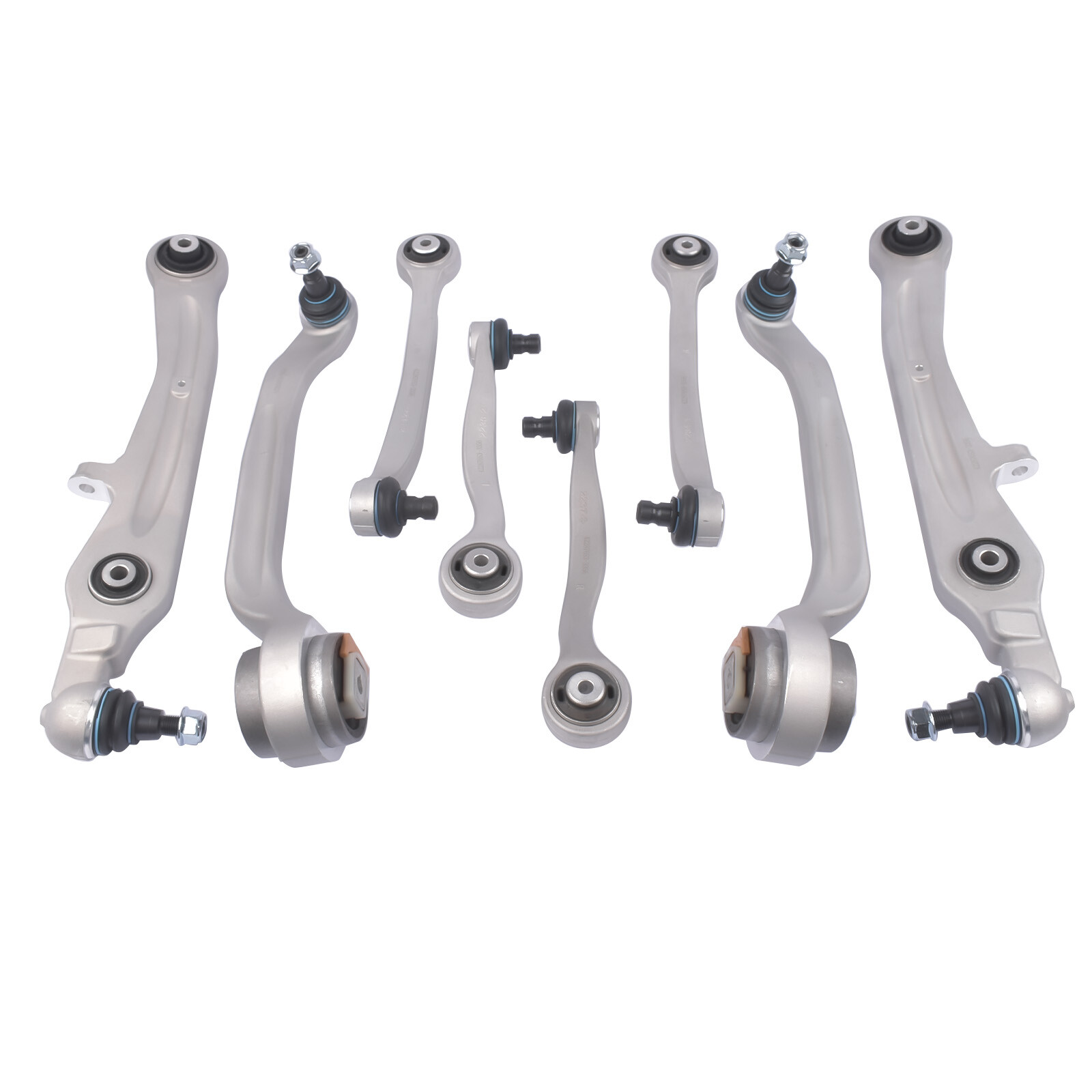 For 2004-2019 Bentley Continental GT 8Pcs Front Upper and Lower Control Arms