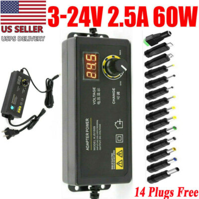 Adjustable power supplies Voltage 3 to 24V AC/DC Switch Power Supply LED Display