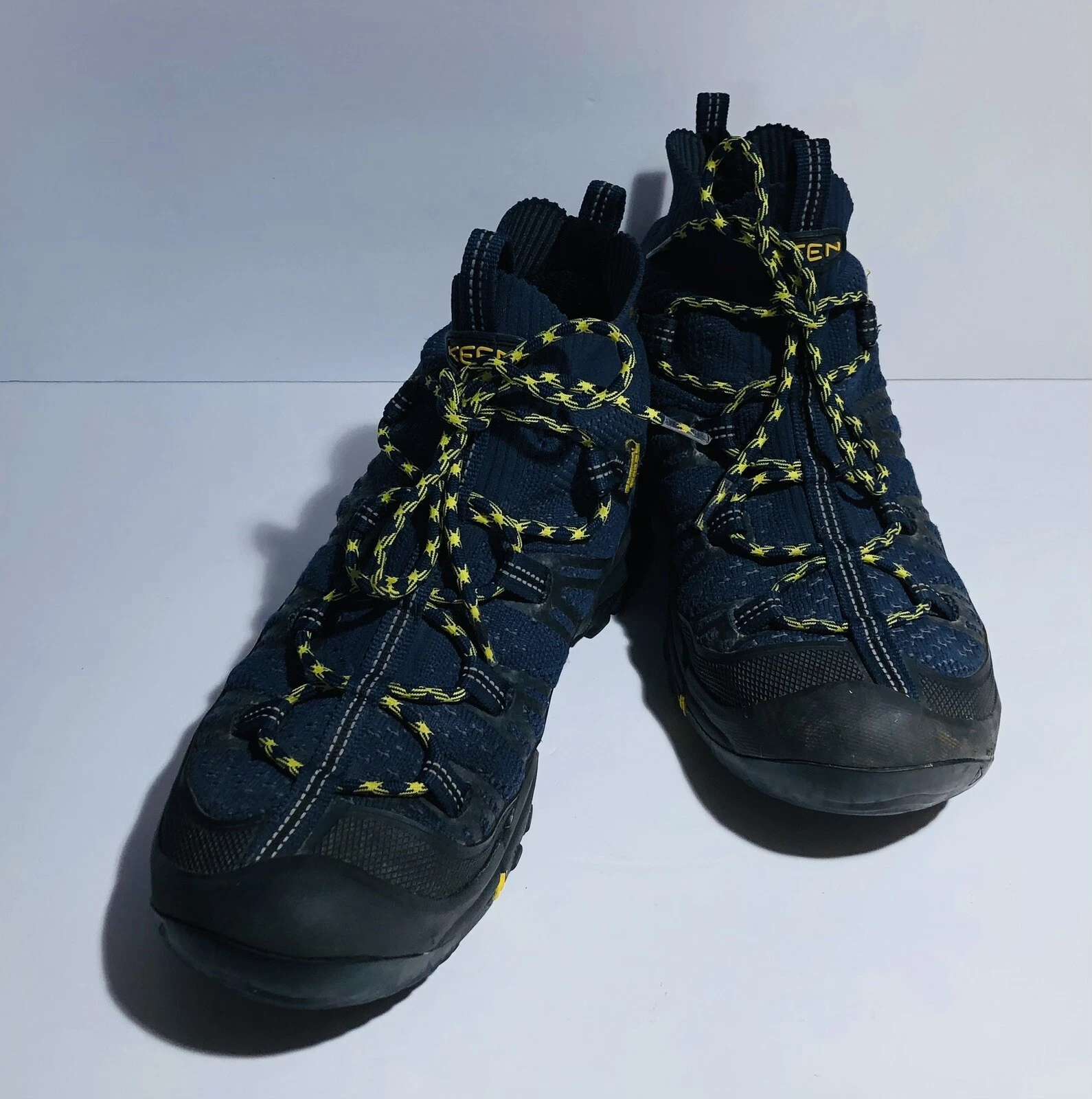 Keen Axis EVO Mens Glove Fit Blue & Black Hiking Ankle Boots Size US 9 M
