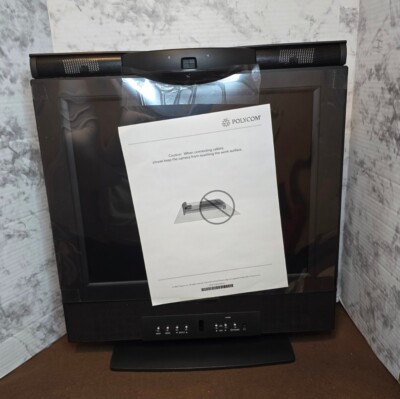 Polycom V700 Video Conferencing System Executive Desktop No Power Cord Open Box 