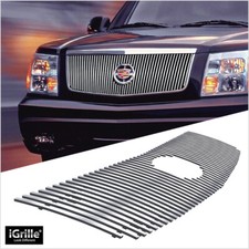 Fits 2002-2006 Cadillac Escaladeextesv Logo Show Upper Vertical Billet Grille
