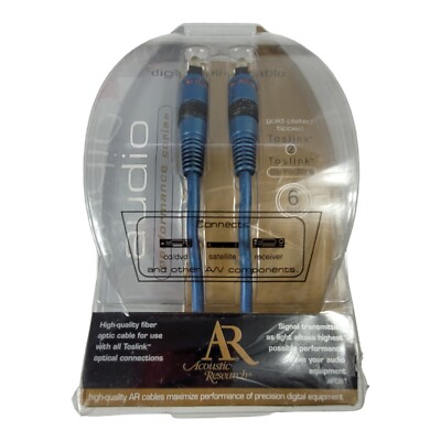 AR PERFORMANCE SERIES High Definition Fiber Optic Audio Cable 6' READ DAMAGED PK