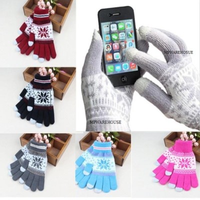 UNISEX TOUCHSCREEN MAGIC HANDSCHUHE WINTER STRICKHANDSCHUHE DAMEN HERREN KINDER SCHNEE