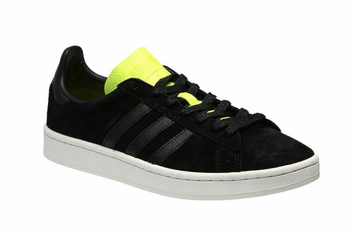 Uomini Nuovo di zecca'S Adidas Campus in camoscio nero giallo Sneaker UK 12  | eBay