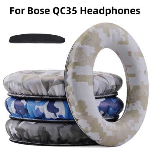 Replacement Ear Pads Cushions / Headband Pad Head Beam for BOSE QC35 Headphones - Afbeelding 1 van 25