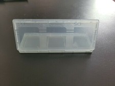Authentic Nintendo DS Game Case 3 Pack dust cover protector clear gray oem