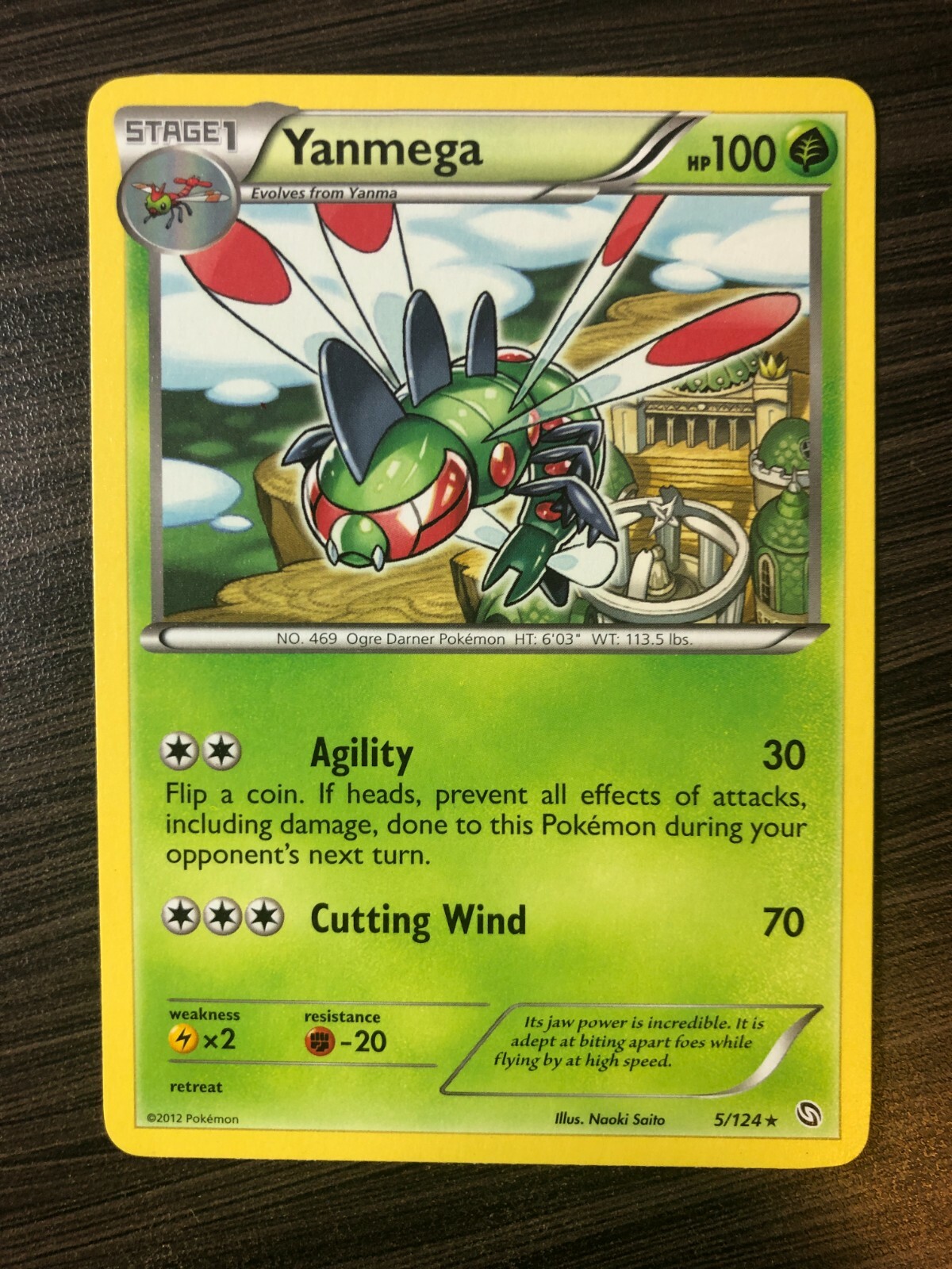 SEE PICTURES Yanmega 5/124 BW Dragons Exalted Rare NM-MINT CONDITION